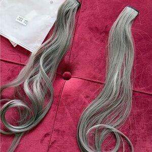 Elegant Gray Hair Extensions